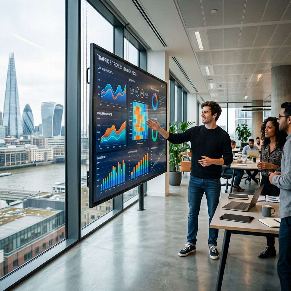 AI analytics dashboard UK - data visualization tools for 2026 insights.