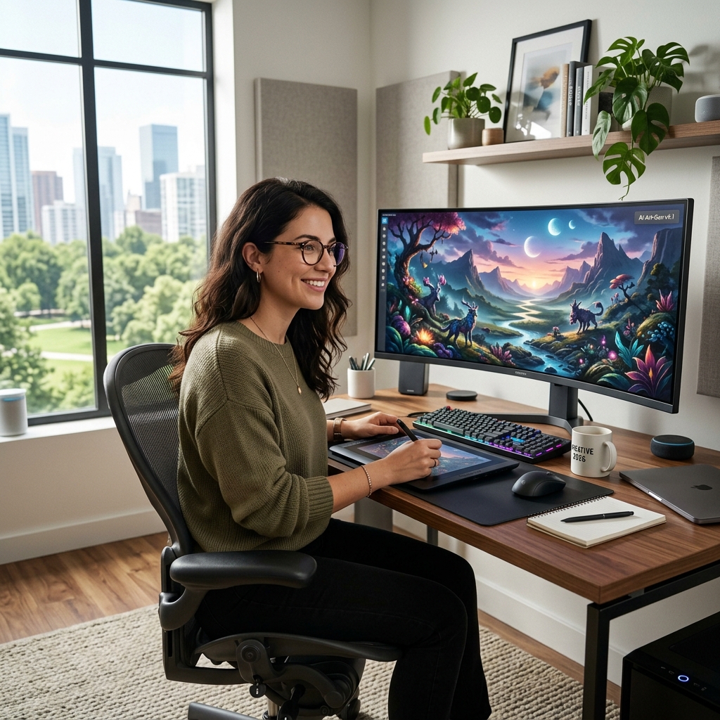 AI image generators 2026: Free & paid tools compared. Digital art creation.