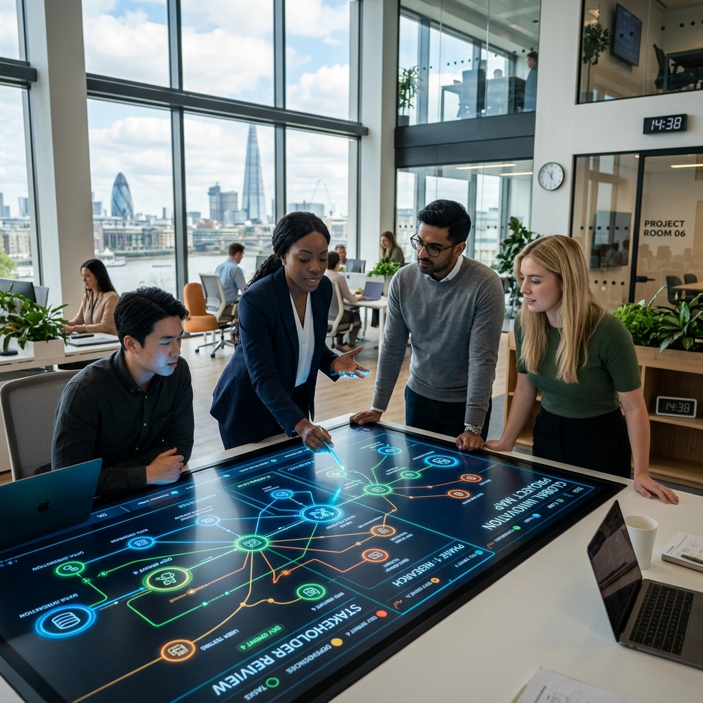 Project management tools UK 2026 comparison, AI features highlighted.